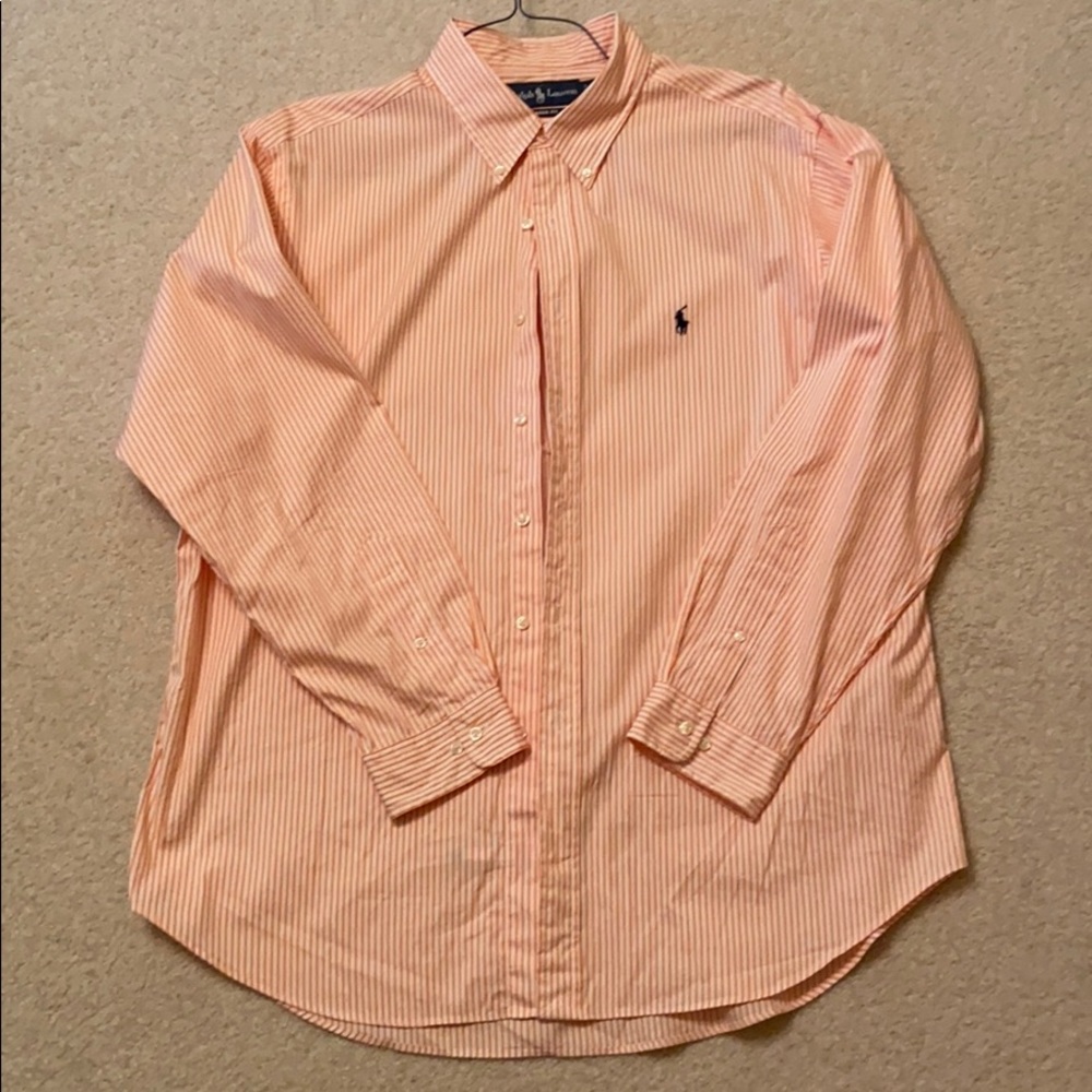 Polo Ralph Lauren orange stripe polo